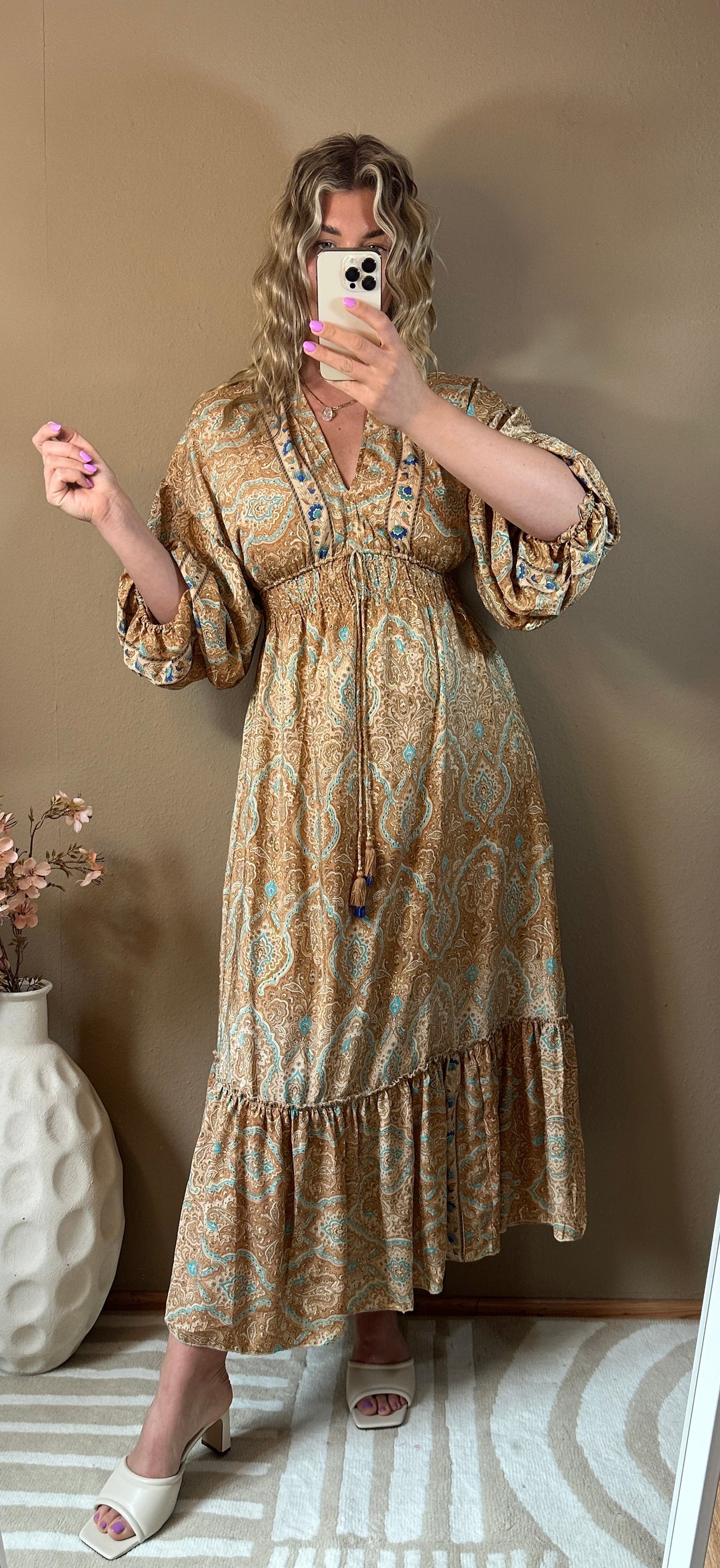 Boho Maxikleid Solara - Gold