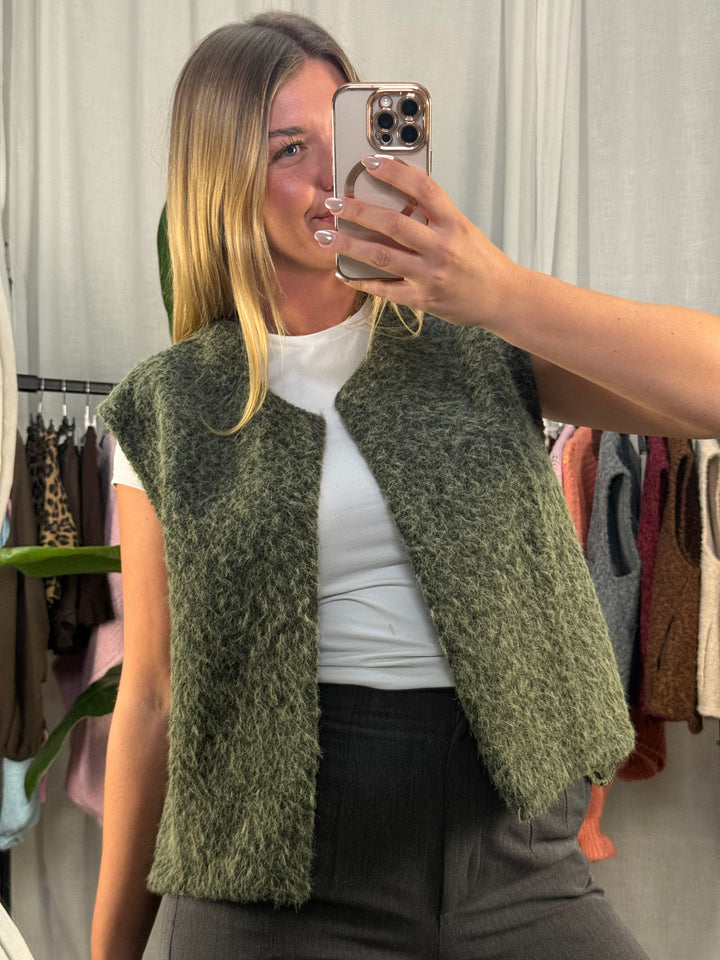 Wollweste Classy - Khaki