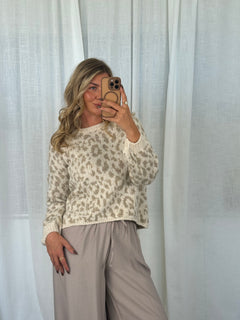 Leo Strick Pullover - Beige