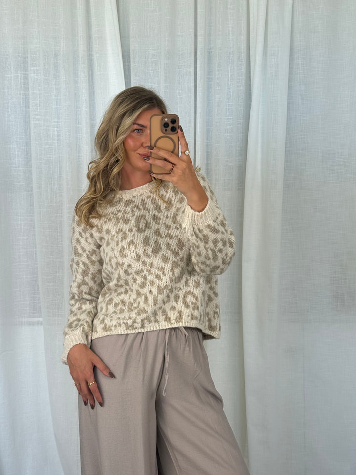 Leo Strick Pullover - Beige