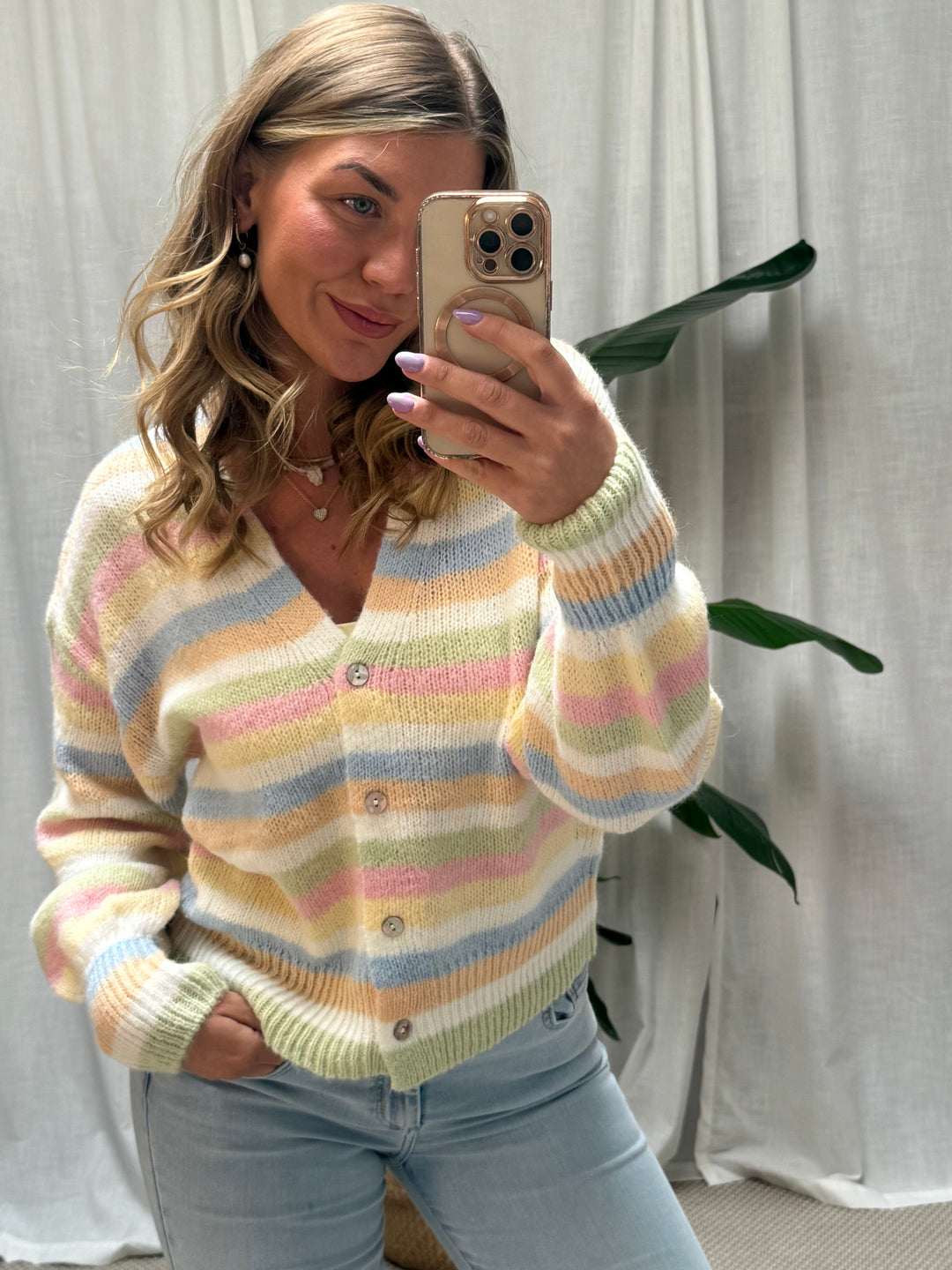 Strickjacke Rainbow