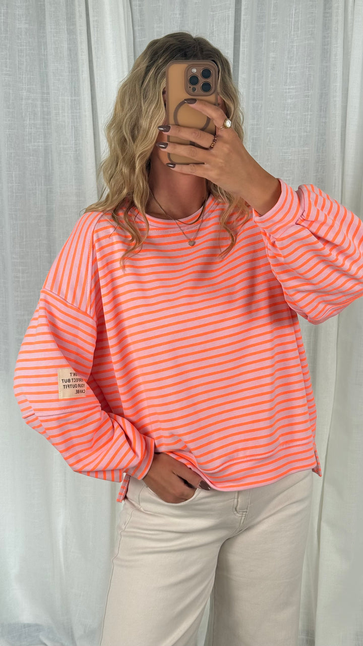 Sweater Striped Patch - Neon