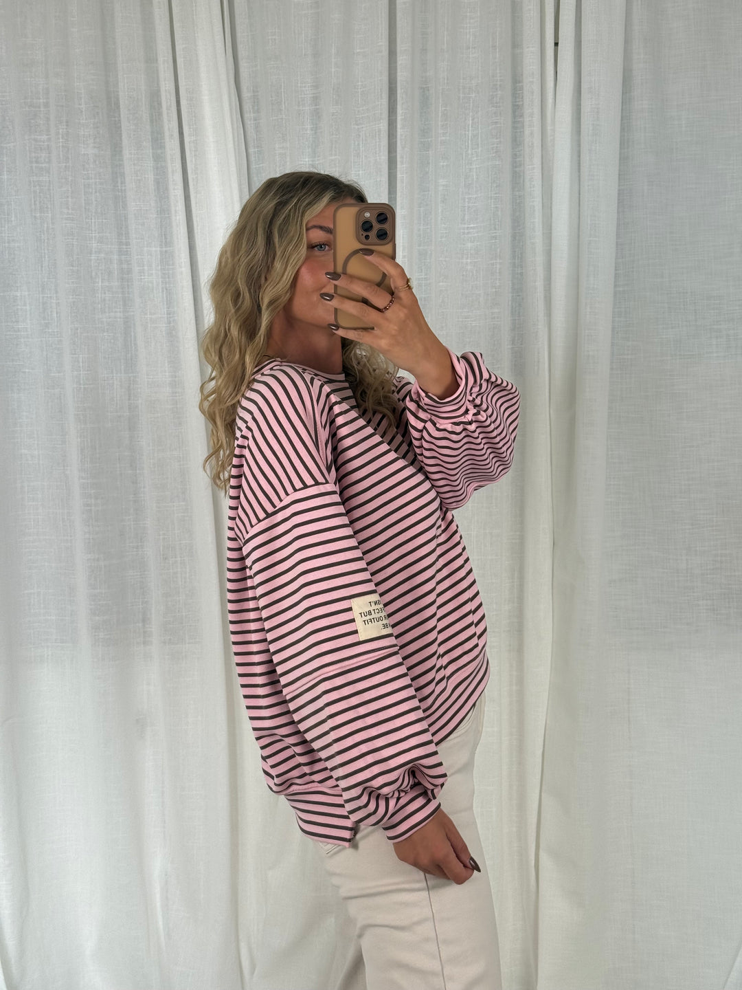 Sweater Striped Patch - Berry