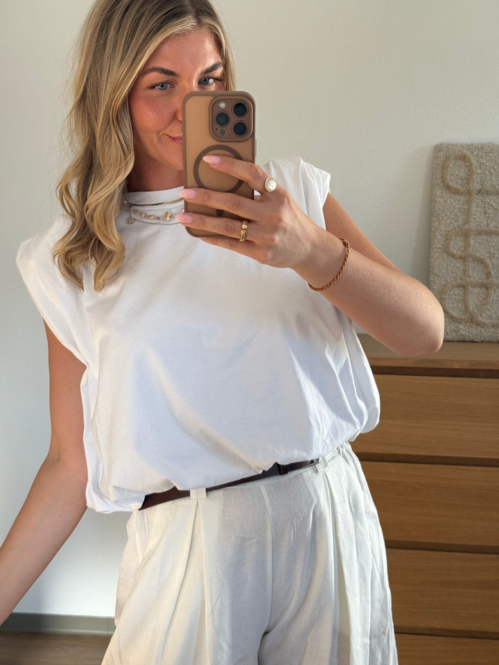Blouson-Shirt mit Schulterpolster