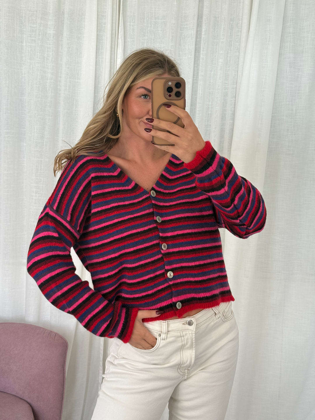 Strickjacke Streifenliebe