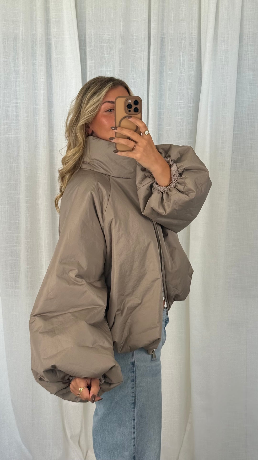 Puffy Jacket - Taupe