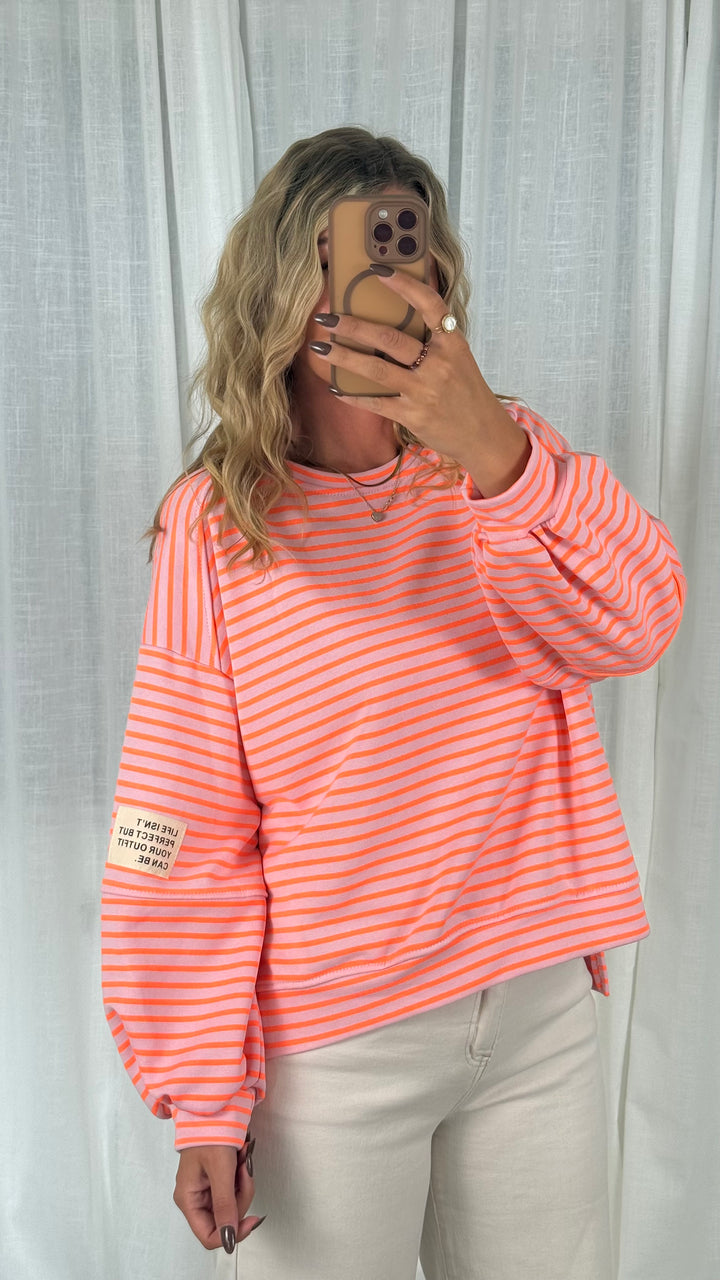 Sweater Striped Patch - Neon