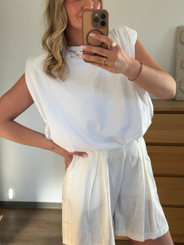 Blouson-Shirt mit Schulterpolster