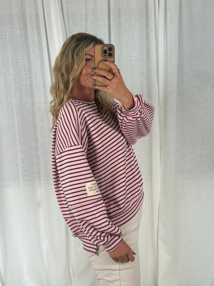 Sweater Striped Patch - Berry