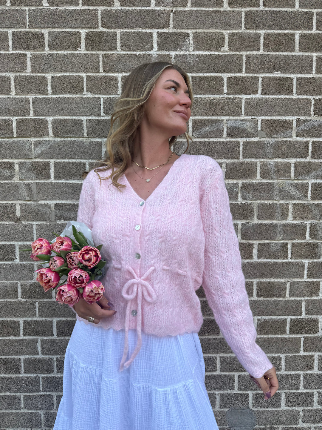 Strickjacke Cutie - Rosa