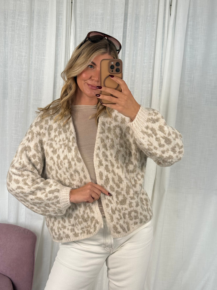 Leo Strickjacke - Creme