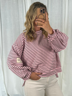 Sweater Striped Patch - Berry