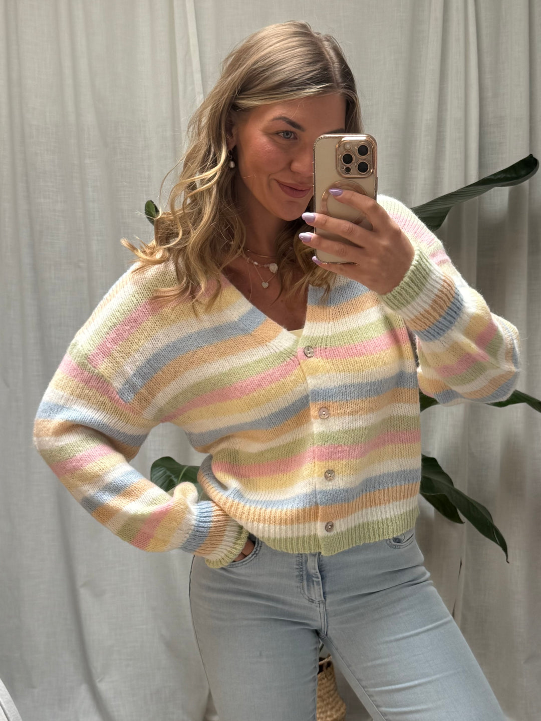 Strickjacke Rainbow