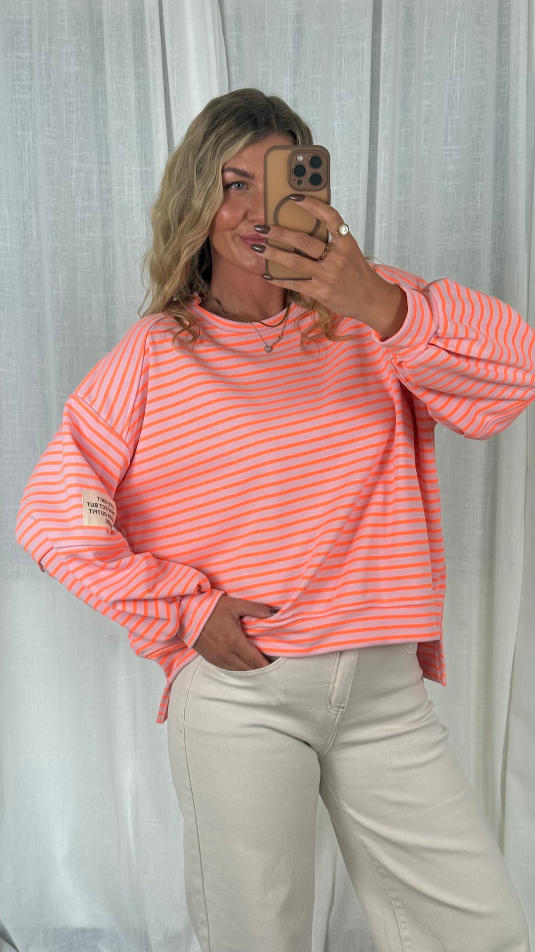 Sweater Striped Patch - Neon