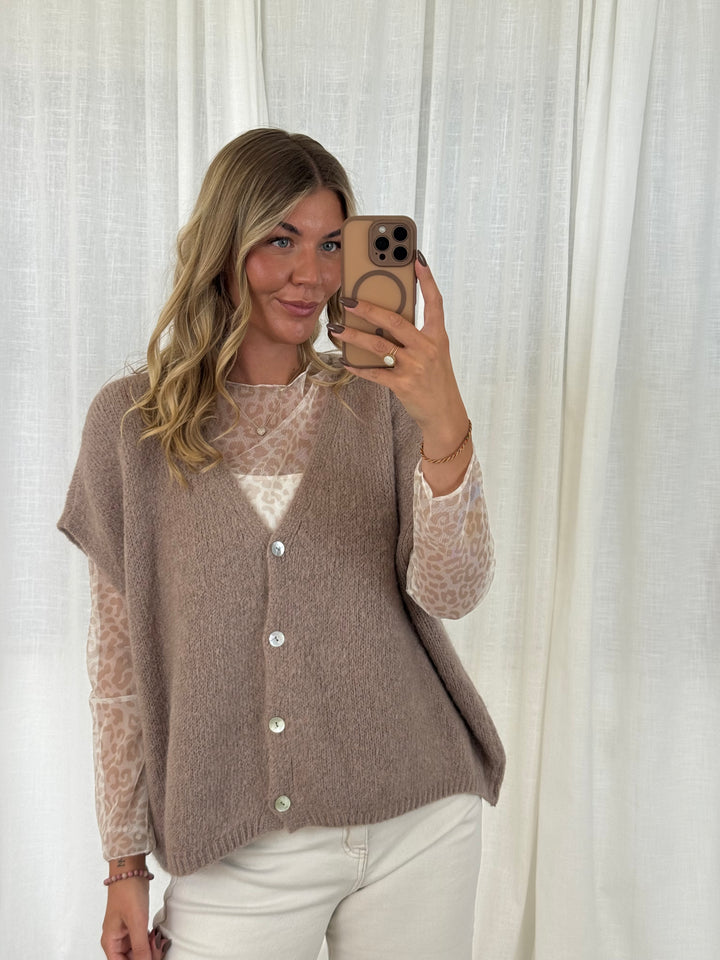 Pullunder Wolke - Taupe