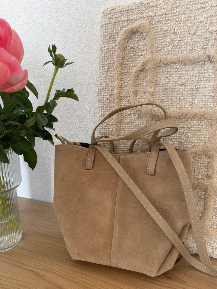 Ledertasche - Beige