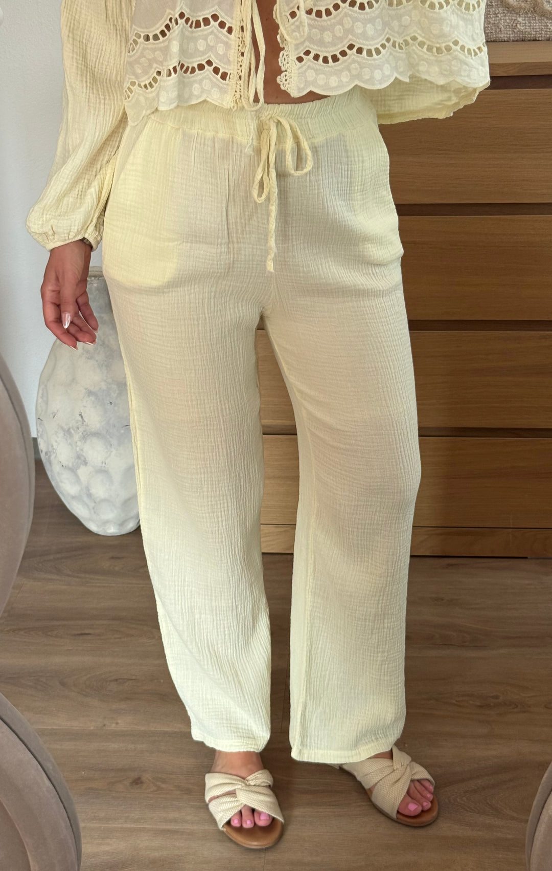 Musselin Hose – Butteryellow
