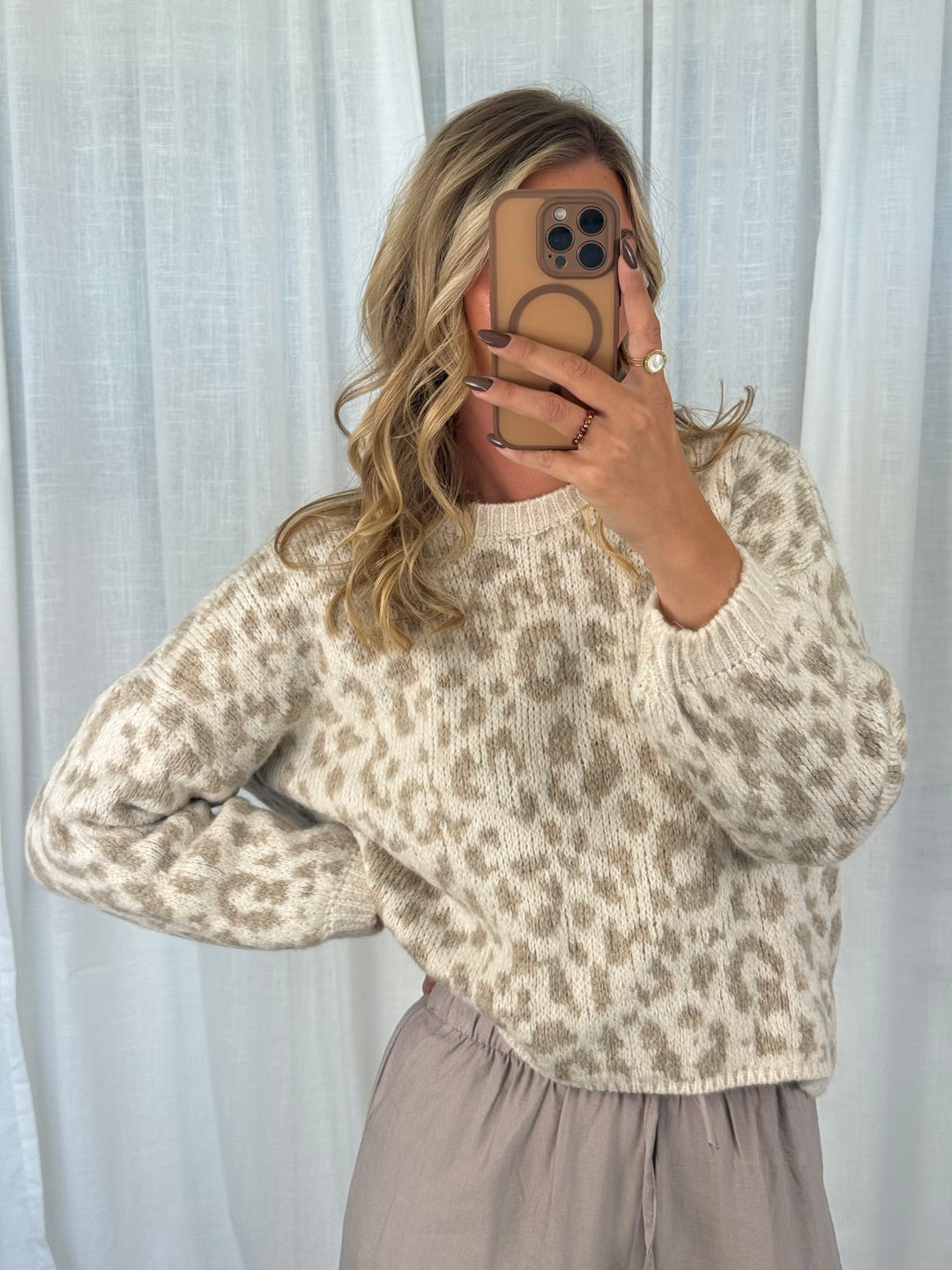 Leo Strick Pullover - Beige