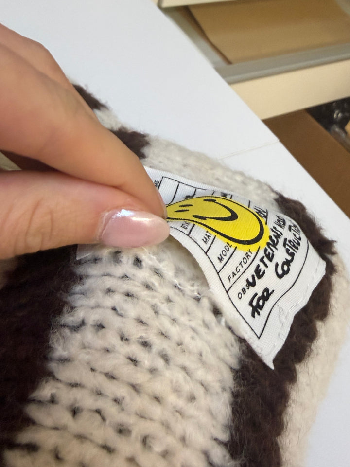 Cardigan Smiley - Beige/Braun