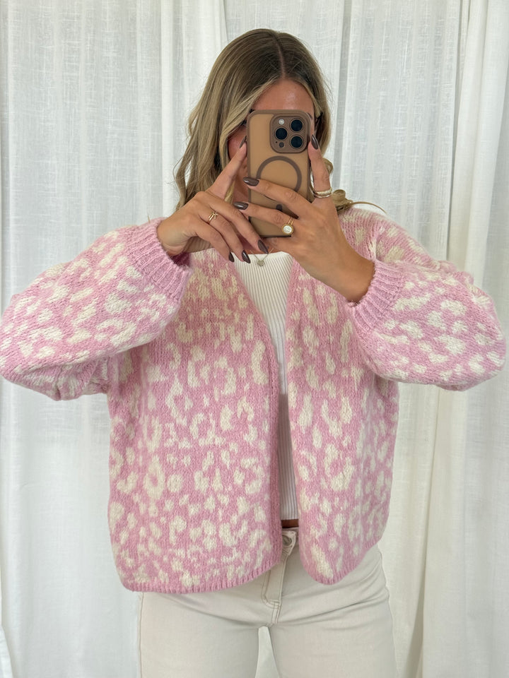 Leo Strickjacke - Rosa