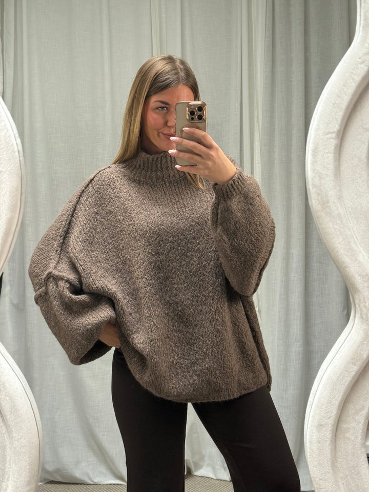 Pullover Flauschi - Dark Taupe