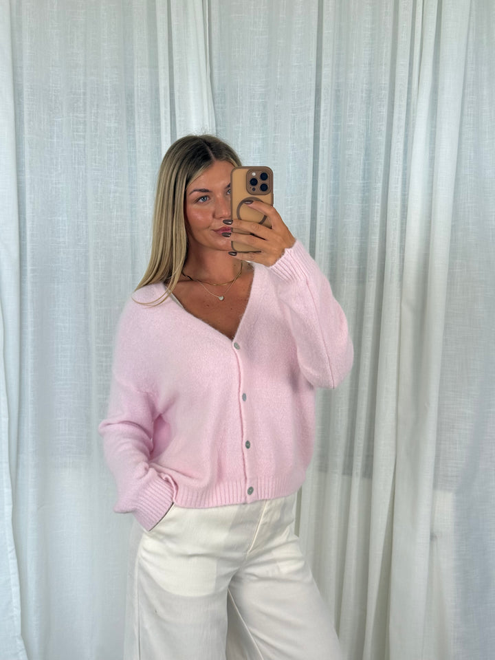 Strickjacke Soft Knit - Rosa