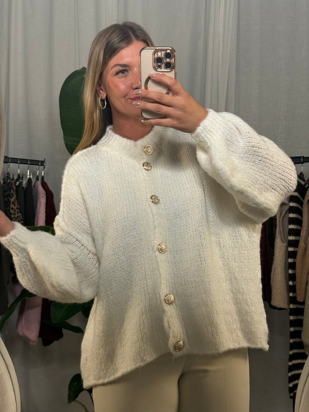 Strickcardigan Mala - Weiß