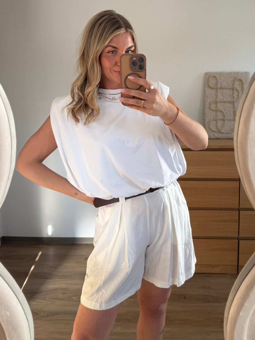 Blouson-Shirt mit Schulterpolster