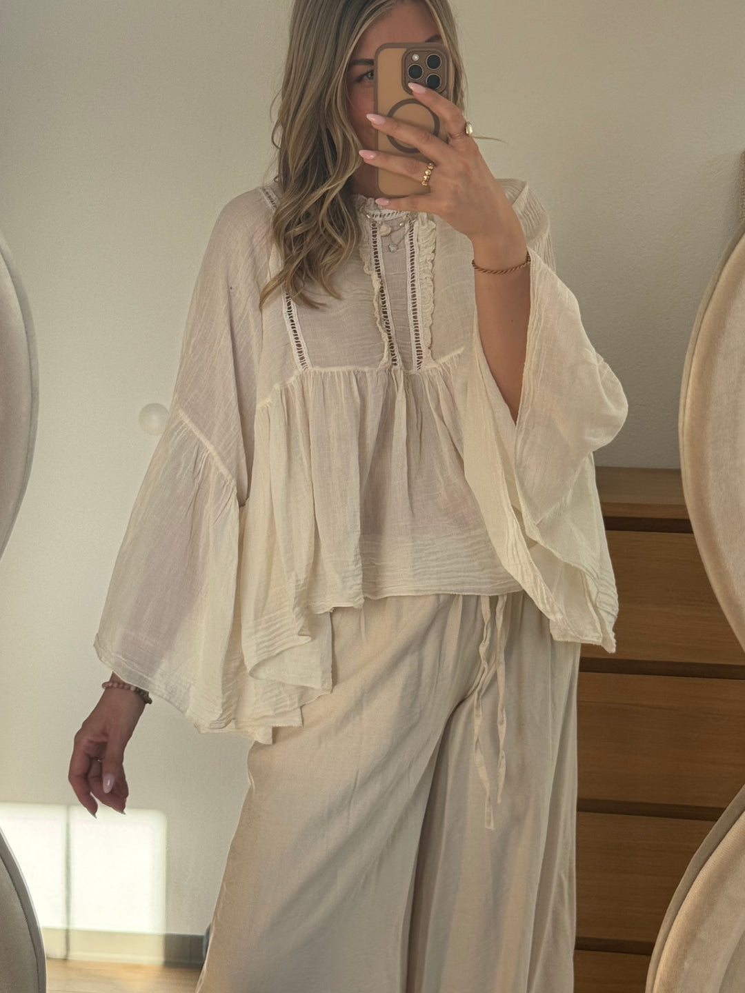 Boho Bluse - Beige