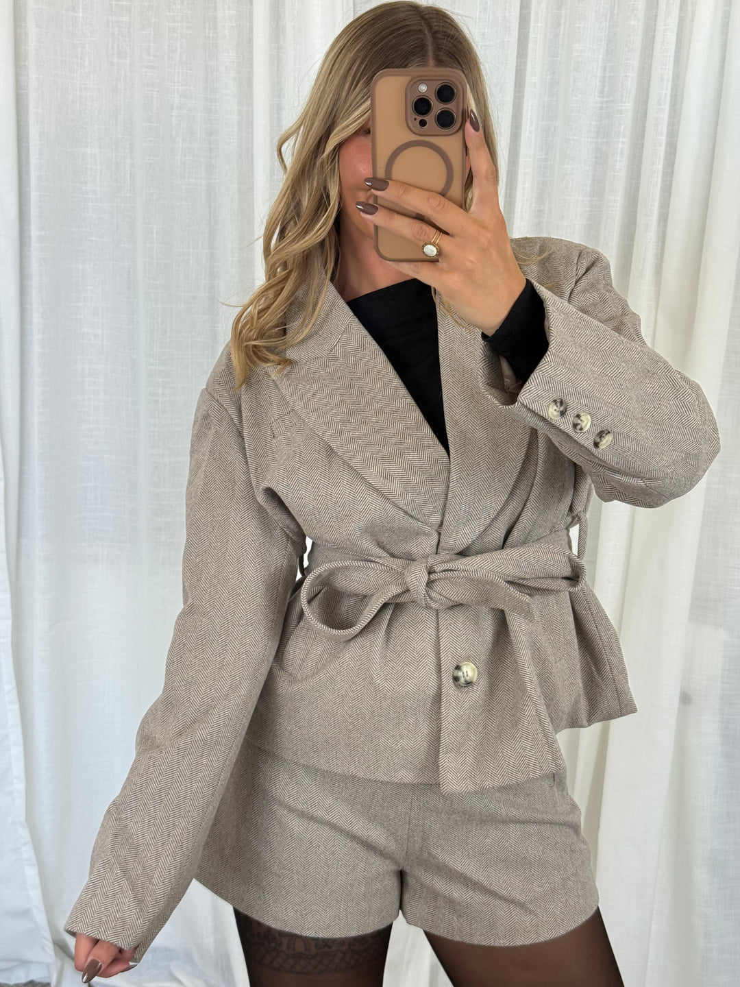 Blazer Jacke Classic - Taupe