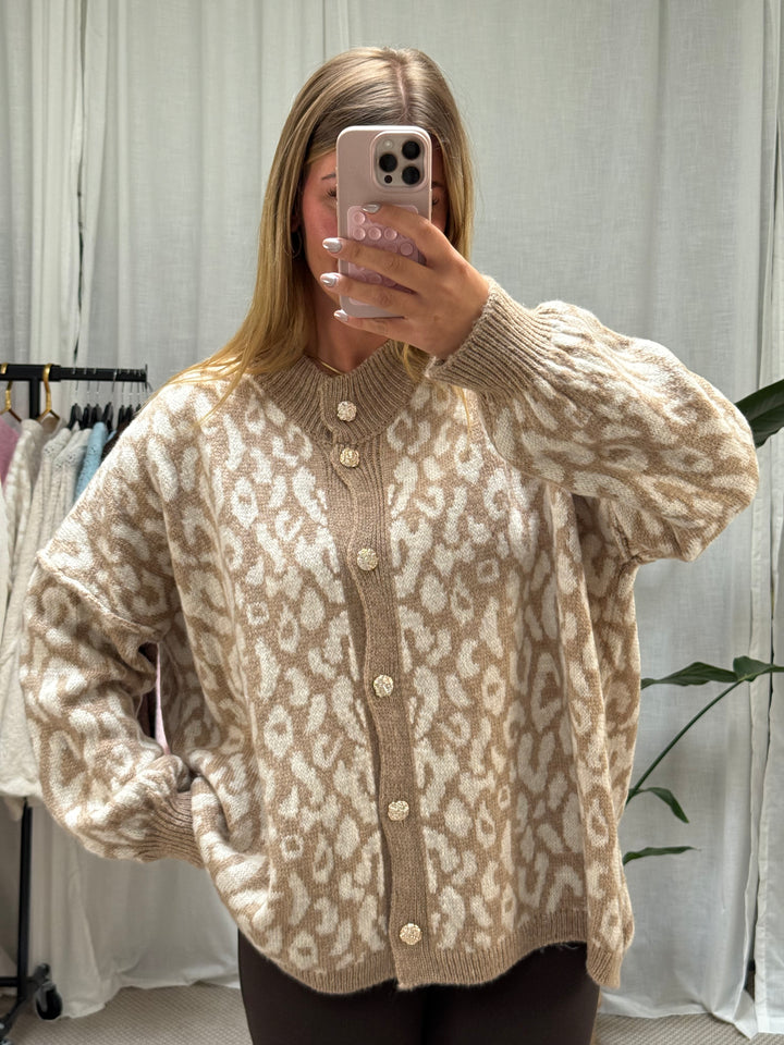 Cardigan Beige Leo