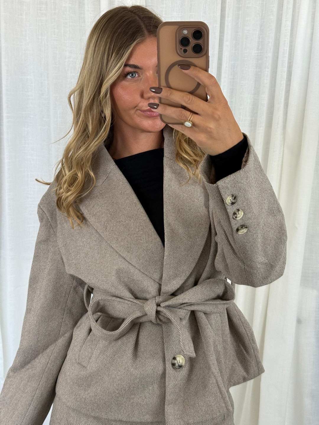 Blazer Jacke Classic - Taupe