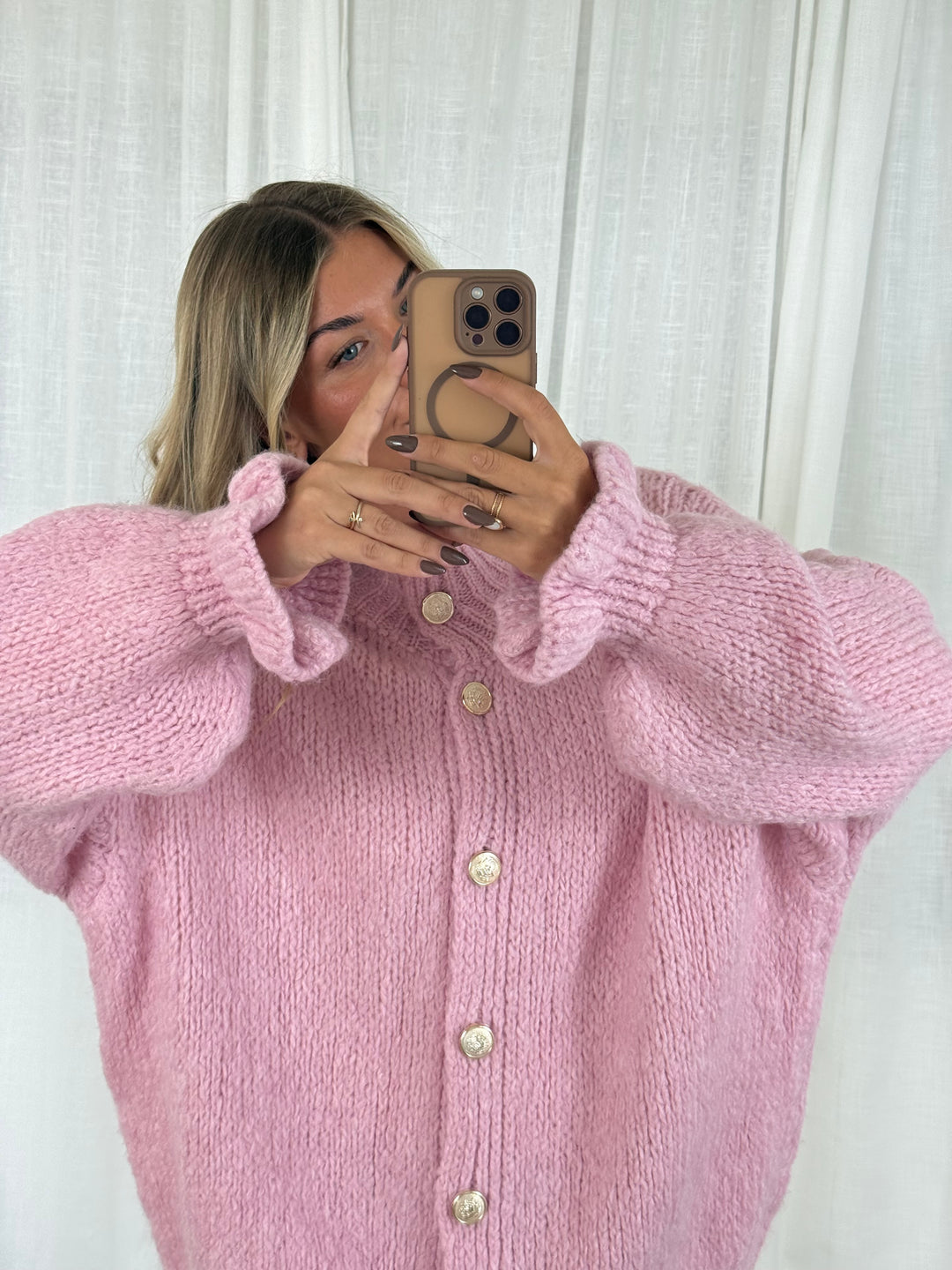 Cardigan Volantlove- Rosa