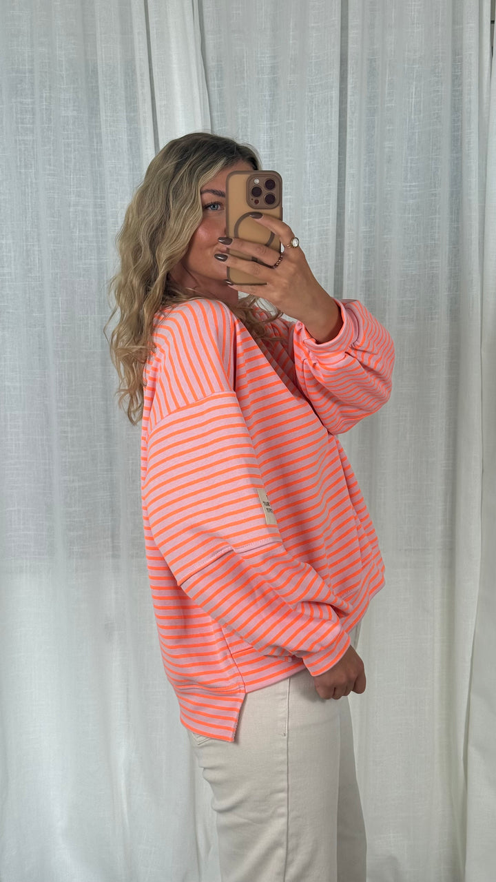 Sweater Striped Patch - Neon