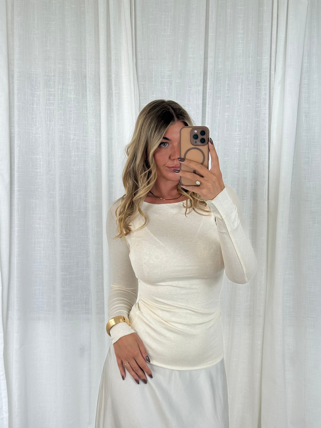 Longsleeve Basic - Creme