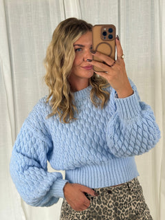 Pullover Pastell - Himmelblau