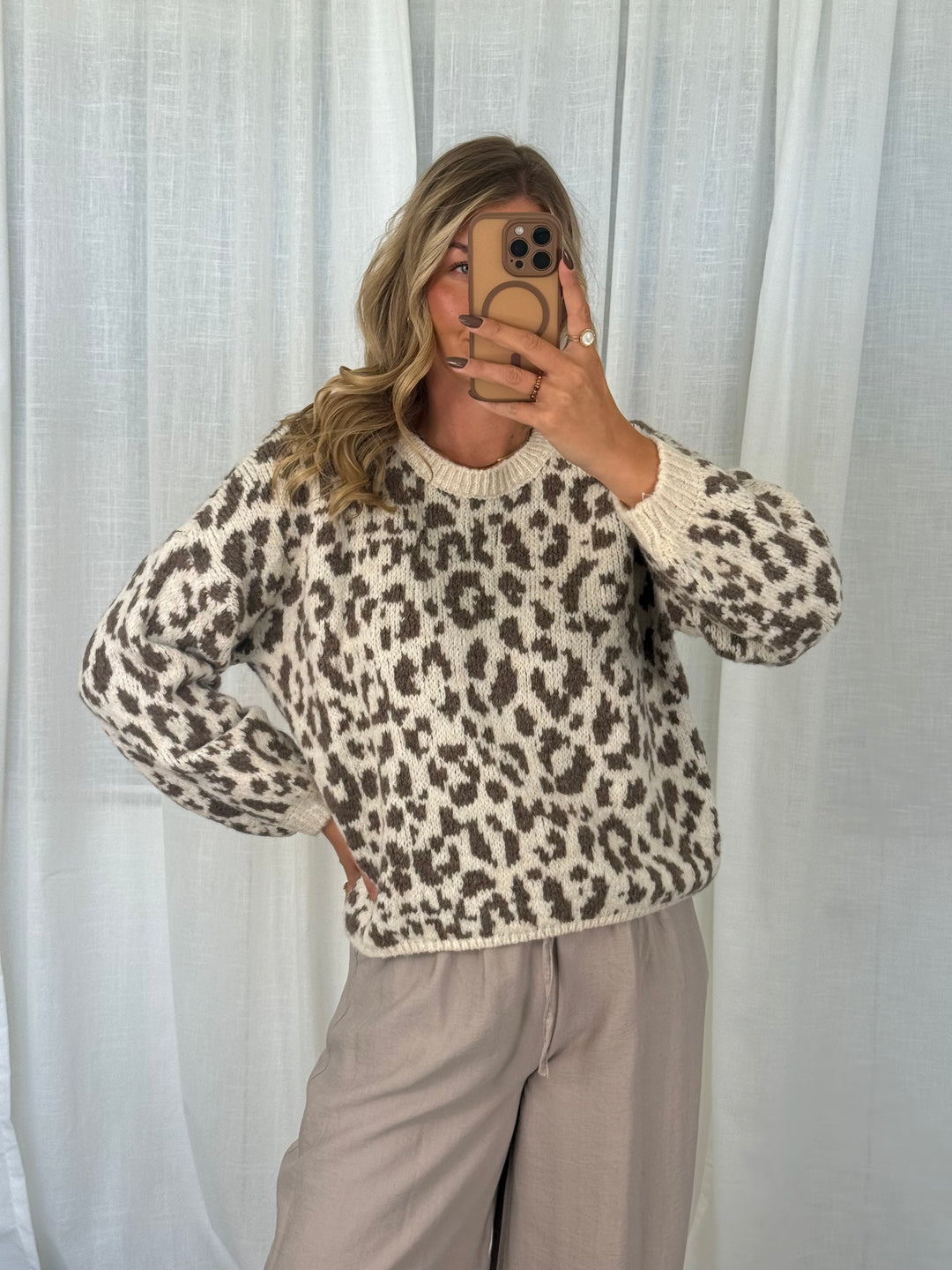 Leo Strick Pullover - Taupe