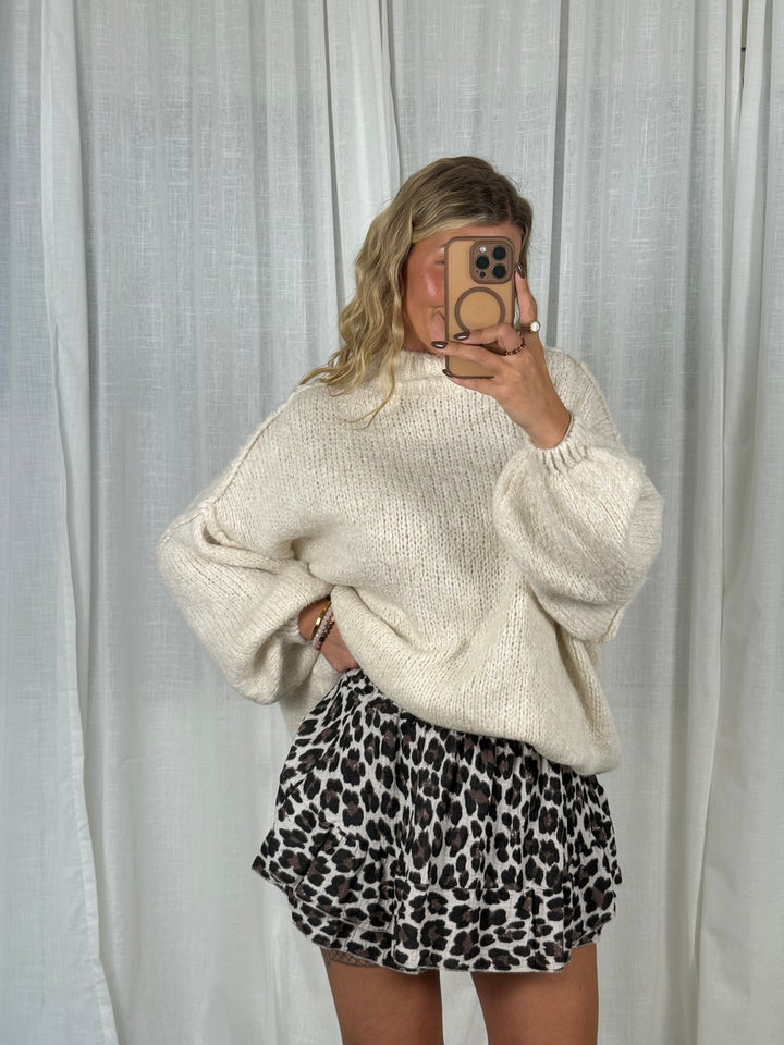 Musselin Skort Leo - Grau
