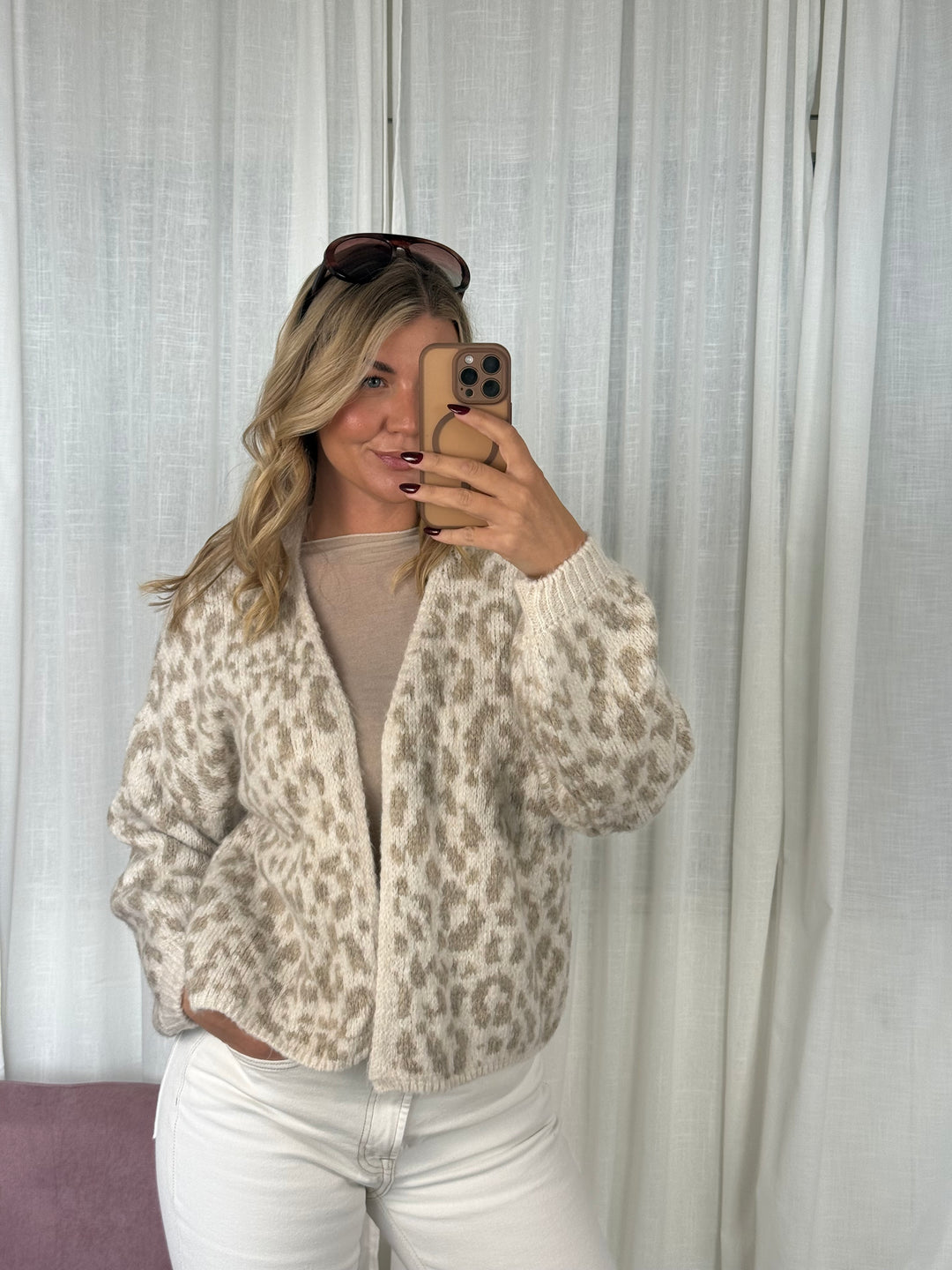 Leo Strickjacke - Creme