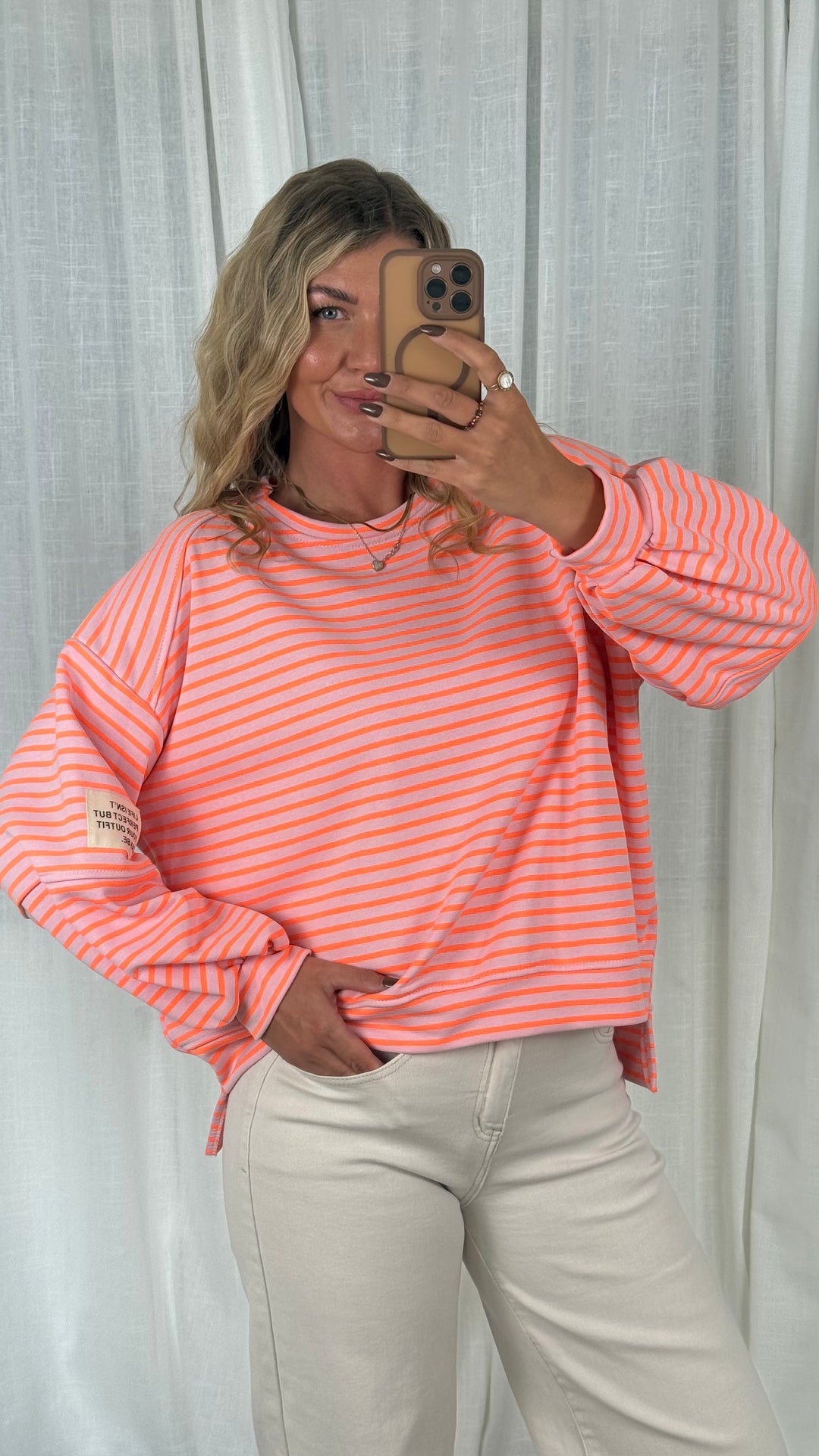 Sweater Striped Patch - Neon
