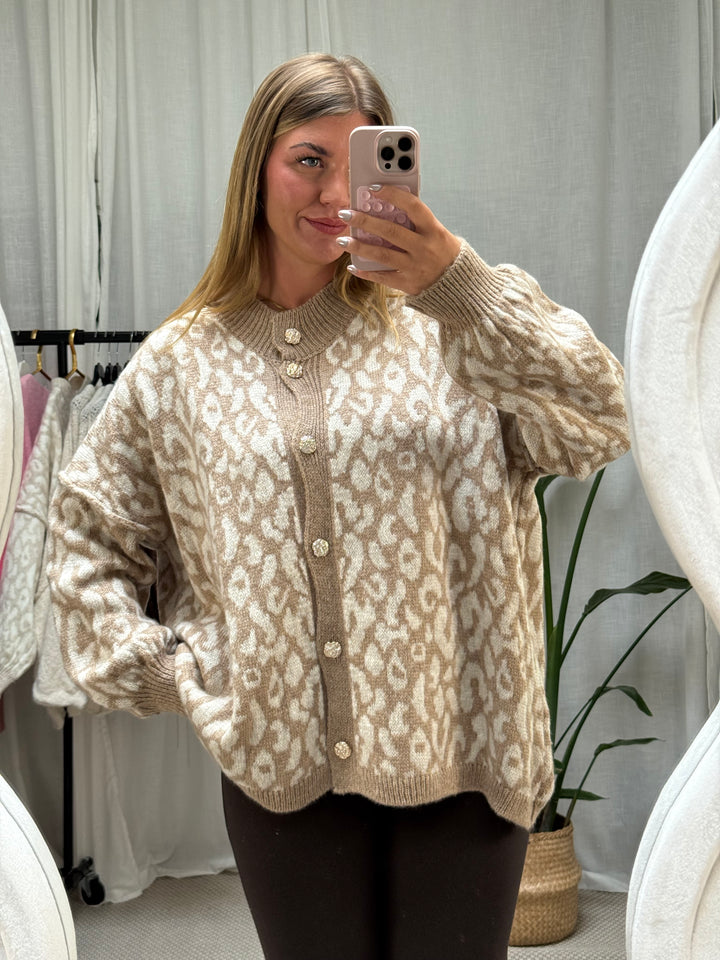 Cardigan Beige Leo