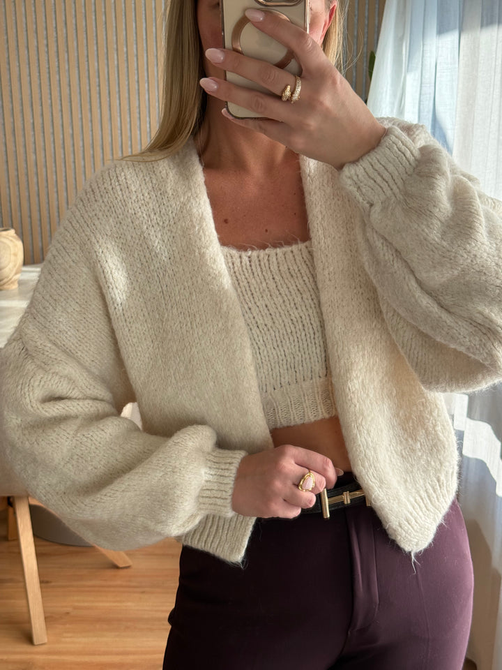 Strick Set Wolke - Creme