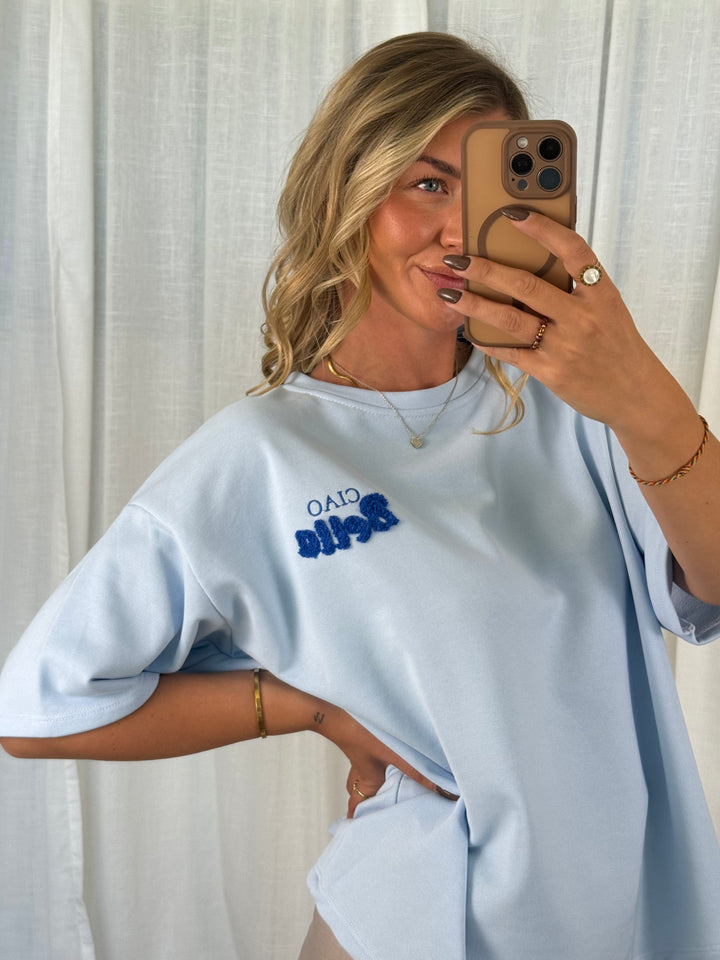 Oversize Shirt - Hellblau