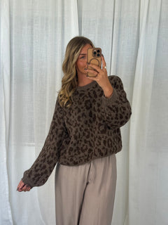 Leo Strick Pullover - Braun