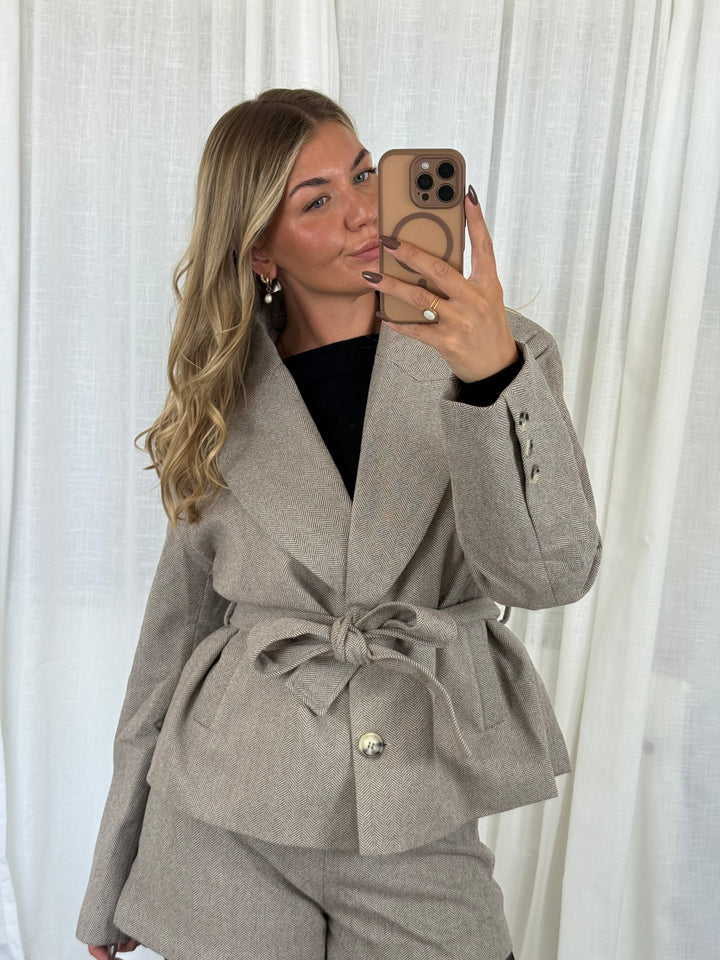 Blazer Jacke Classic - Taupe
