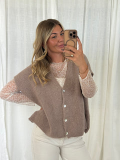 Pullunder Wolke - Taupe