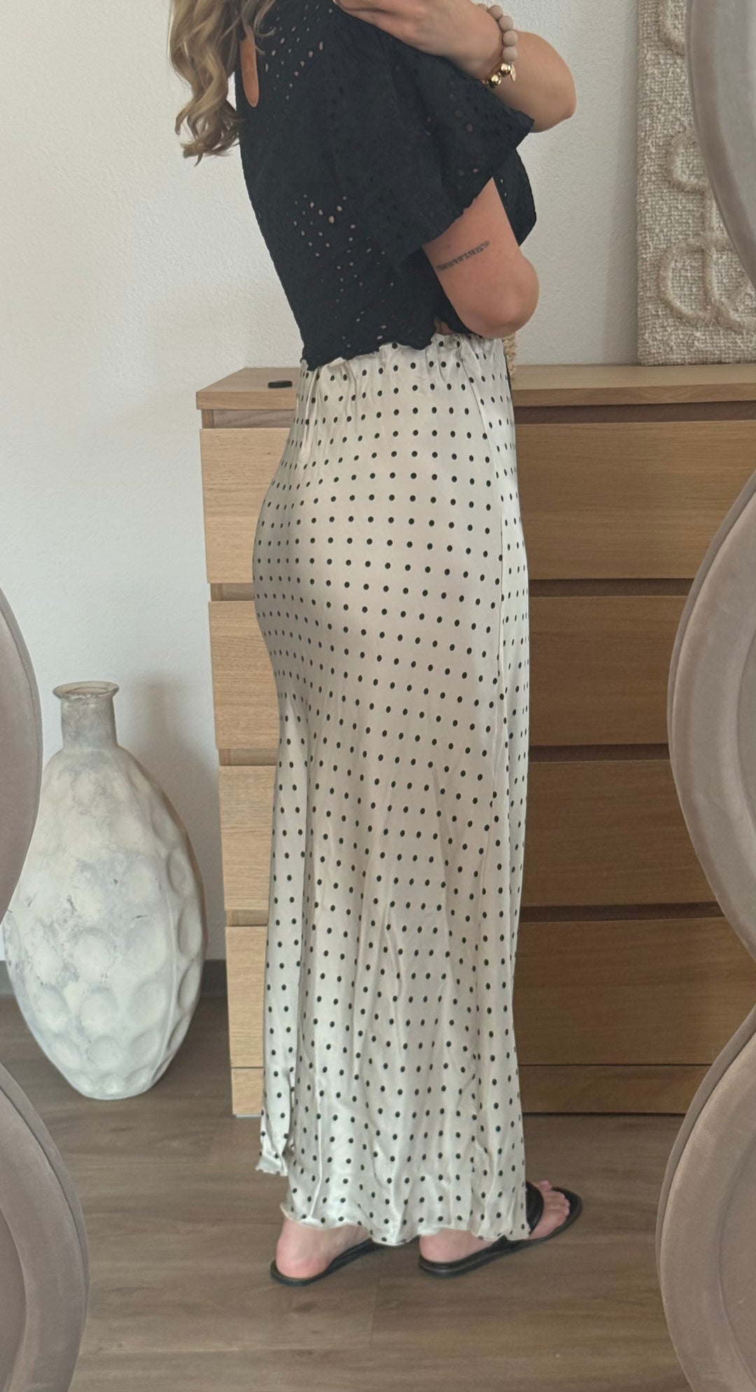 Satin Rock Tall - Polka Dot