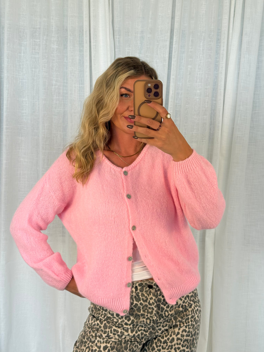 Cardigan - Candypink