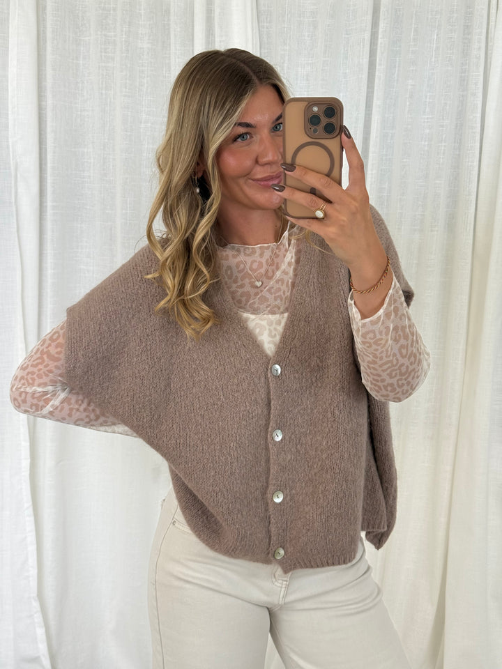 Pullunder Wolke - Taupe