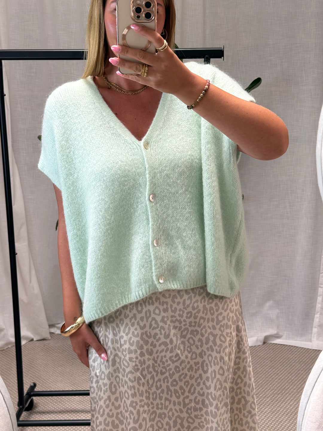 Pullunder Wolke - Mint